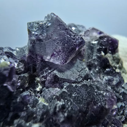 Cube de fluorite fantôme, spécimen d'orthose, Erongo, Namibie, 52 x 41 x 30 mm 