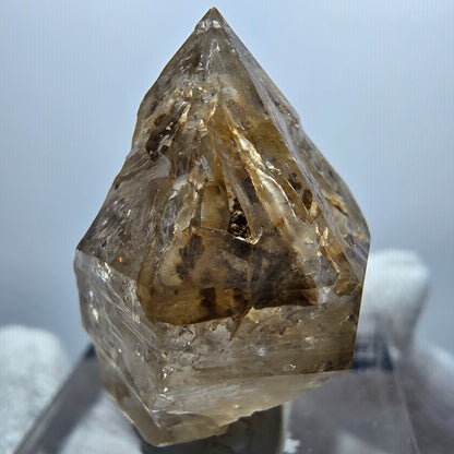 Klare Phantom Rauchquarz Zepter Spitze Goboboseb, Namibia 27*19*13mm
