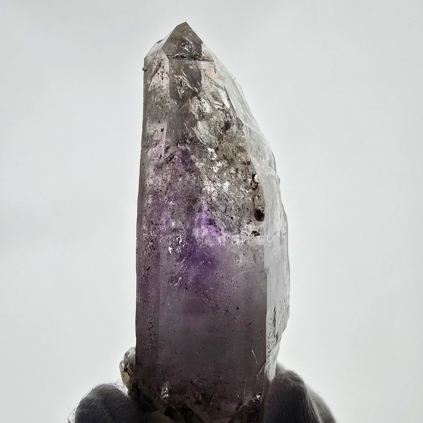 Enhydro Skeleton Amethyst DT Scepter 4x Bubble Valentine Pocket Gobobs. Namibie 119 x 40 x 34 mm 