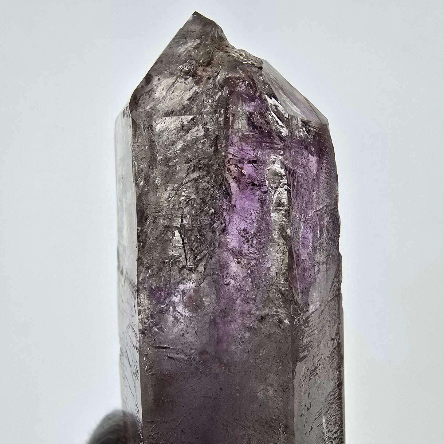 Sceptre d'améthyste squelette Enhydro DT UV Calcite 2x Bubble Valentine Pocket Namibie 99*35*31mm 