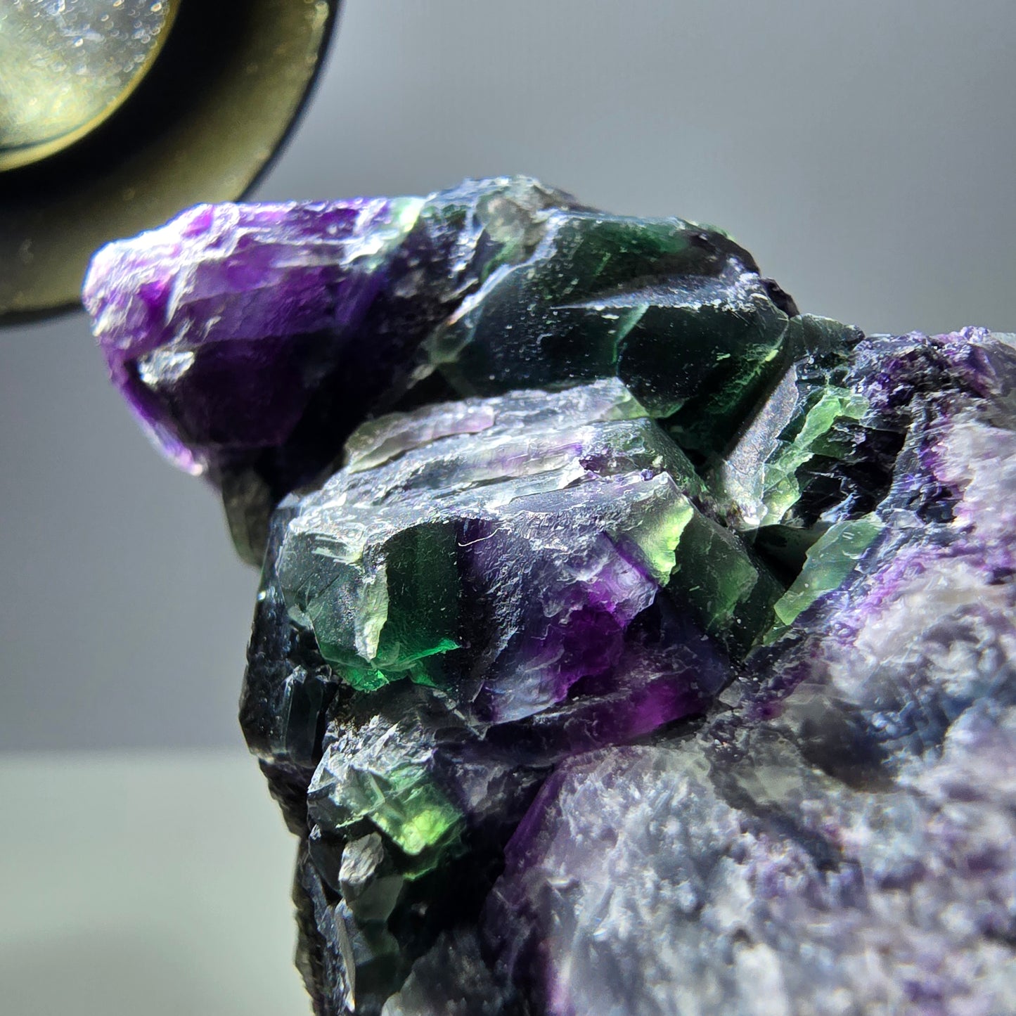 Große Fluorit Würfel Stufe, grün lila zonal Erongo Namibia 105*68*48mm