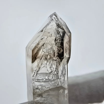 Enhydro Phantom Smoky Quartz Sceptre Tip 3x Bubble Goboboseb, Namibie 44*19*13mm 