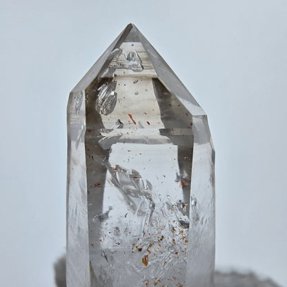 Enhydro Phantom Smoky Quartz Sceptre Tip 1x Bubble Goboboseb, Namibie 45*23*16mm 