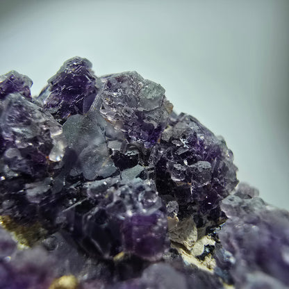 Phantom fluorite, hyalite, muscovite, orthoclase stage Erongo, Namibia 43*41*30mm 