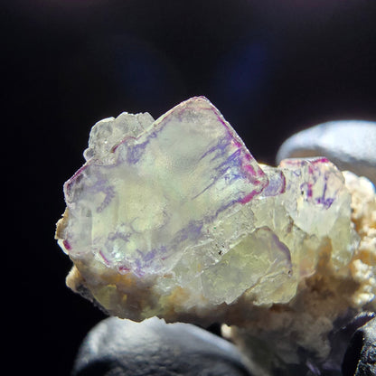 Cubes de fluorite Zonar rares, stade orthoclase, Erongo namibie, Collection 35x21x18mm