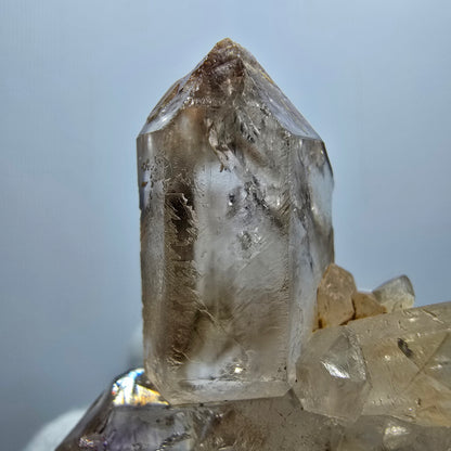 Amas de quartz fumé Harlequin Enhydro, 1x Bubble Goboboseb, Namibie 37 x 34 x 18 mm