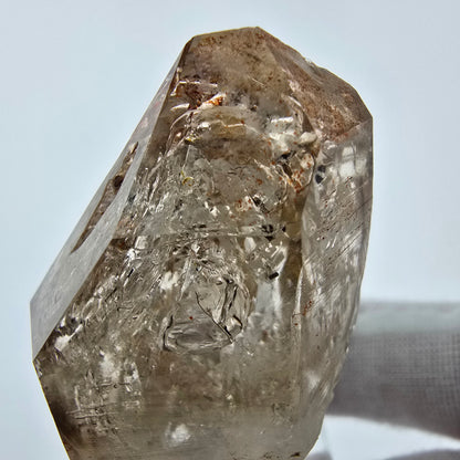 Enhydro Phantom Rauchquarz Zepter Spitze 2x Blase Goboboseb, Namibia 48*25*23mm