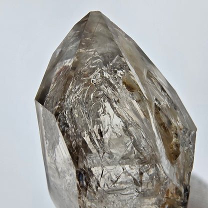 Enhydro Phantom Smoky Quartz Sceptre Tip 2x Bubble Goboboseb, Namibie 61*27*22mm 