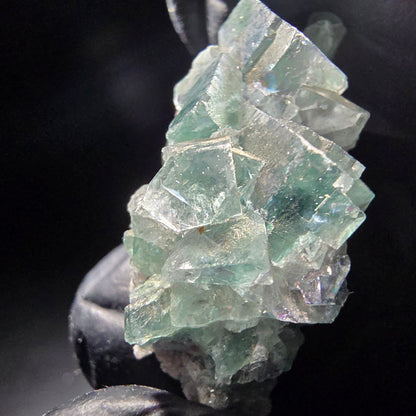 Niveau de cube de fluorite fantôme vert violet Okorusu, collection namibie 35*15*14mm