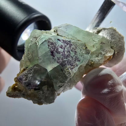 Phantom Fluorite, Muscovite, Hyalite Stage Erongo, Namibia 46*25*18mm #12007 