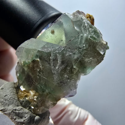 Phantom Fluorite, Muscovite, Hyalite Stage Erongo, Namibia 46*25*18mm #12007 