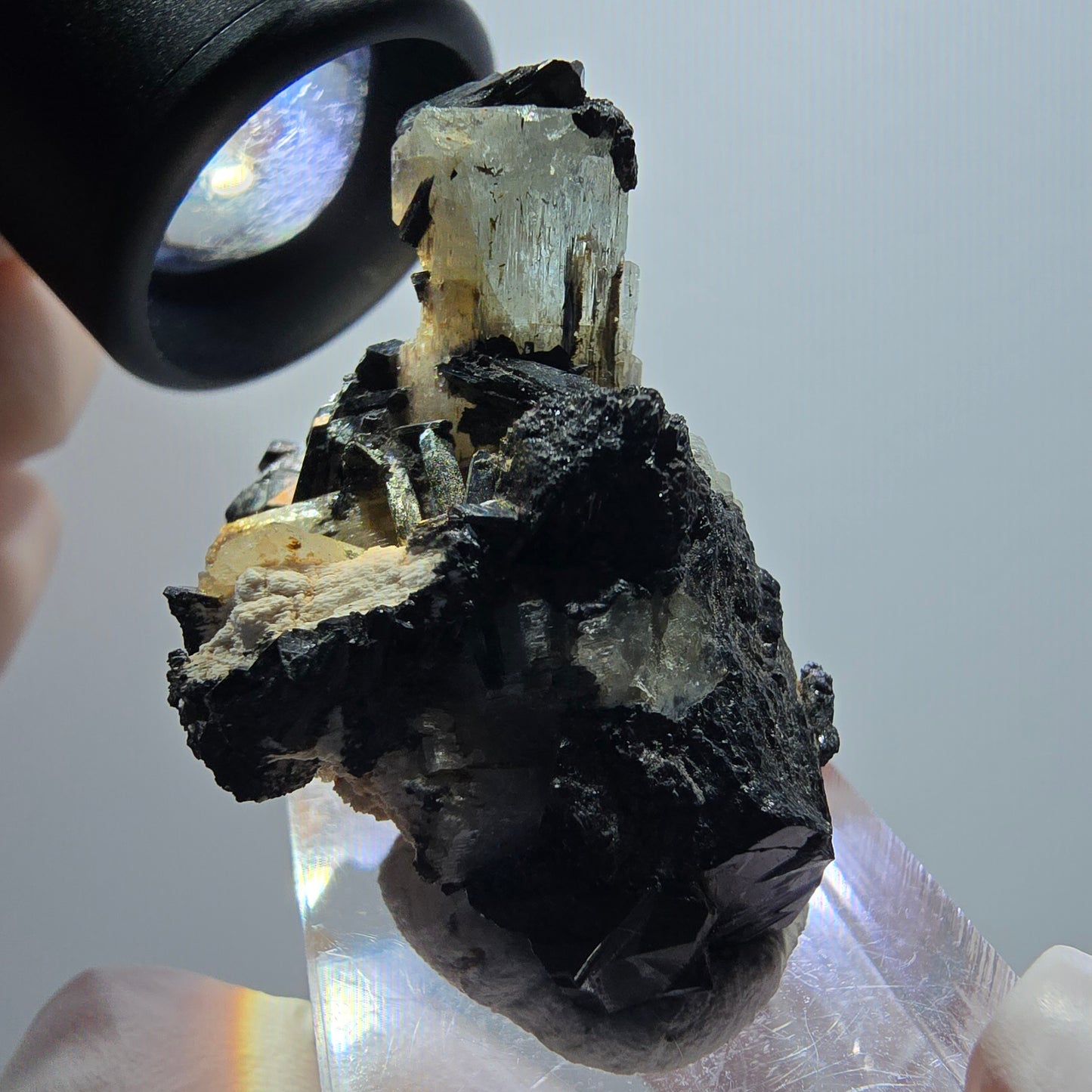 Rare aquamarine, schorl tourmaline specimen Erongo, Namibia 40*29*23mm #12012 