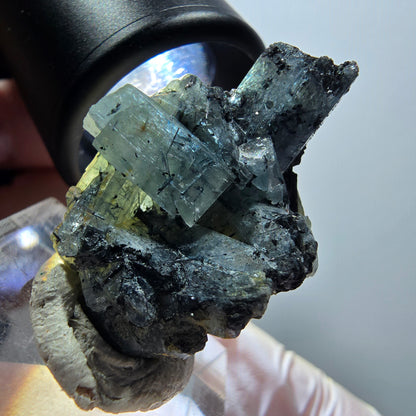 Rare aquamarine, schorl tourmaline specimen Erongo, Namibia 32*25*17mm #12014 