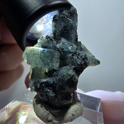 Rare aquamarine, schorl tourmaline specimen Erongo, Namibia 32*25*17mm #12014 