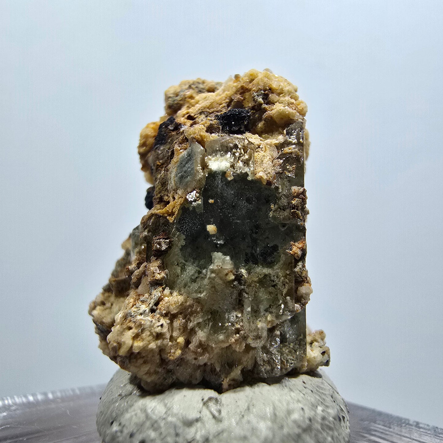 Rare aquamarine, orthoclase specimen Erongo, Namibia 24*17*14mm #12017 