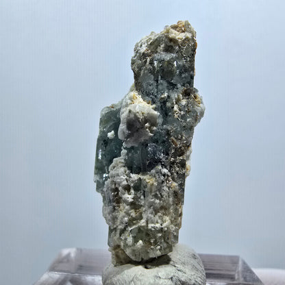 Rare aigue-marine, spécimen d'orthose d'Erongo, Namibie, 34*13*14 mm, n° 12018 