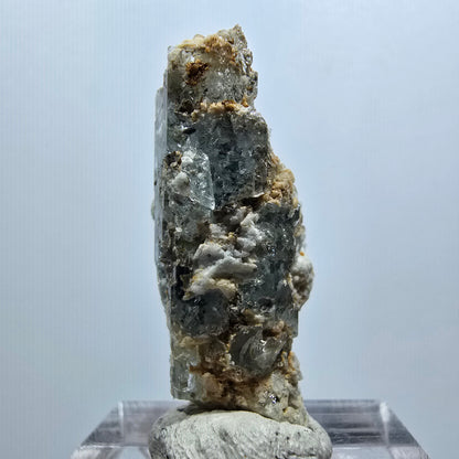 Rare aigue-marine, spécimen d'orthose d'Erongo, Namibie, 34*13*14 mm, n° 12018 