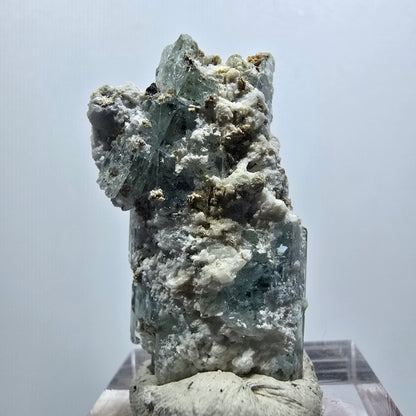 Rare aigue-marine, spécimen d'orthose d'Erongo, Namibie, 34*20*12 mm, n° 12027 