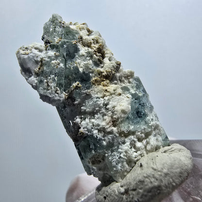 Rare aigue-marine, spécimen d'orthose d'Erongo, Namibie, 34*20*12 mm, n° 12027 