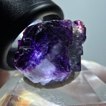 Phantom Fluorite Cube, Muscovite, Orthoclase Specimen Erongo, Namibia 23*19*17mm #12029 