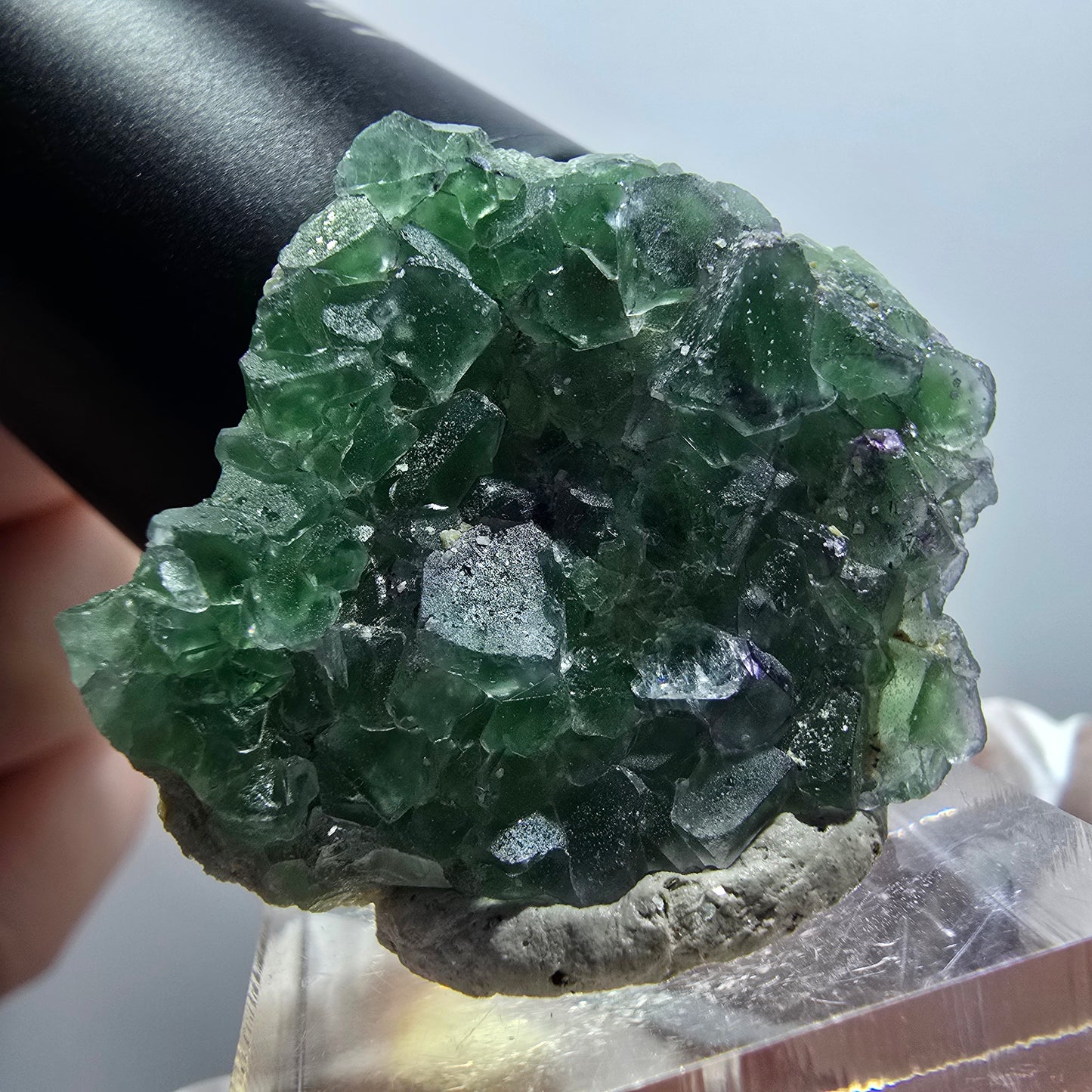 Fluorite fantôme, Tourmaline Schörl, Stade muscovite Erongo, Namibie 34*30*11mm #12031 