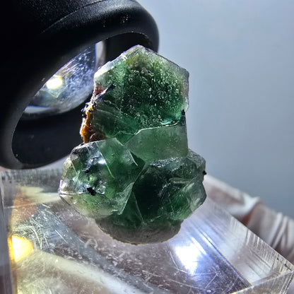 Phantom Fluorite, Schörl Tourmaline, Muscovite Stage Erongo, Namibia 22*18*10mm #12048 