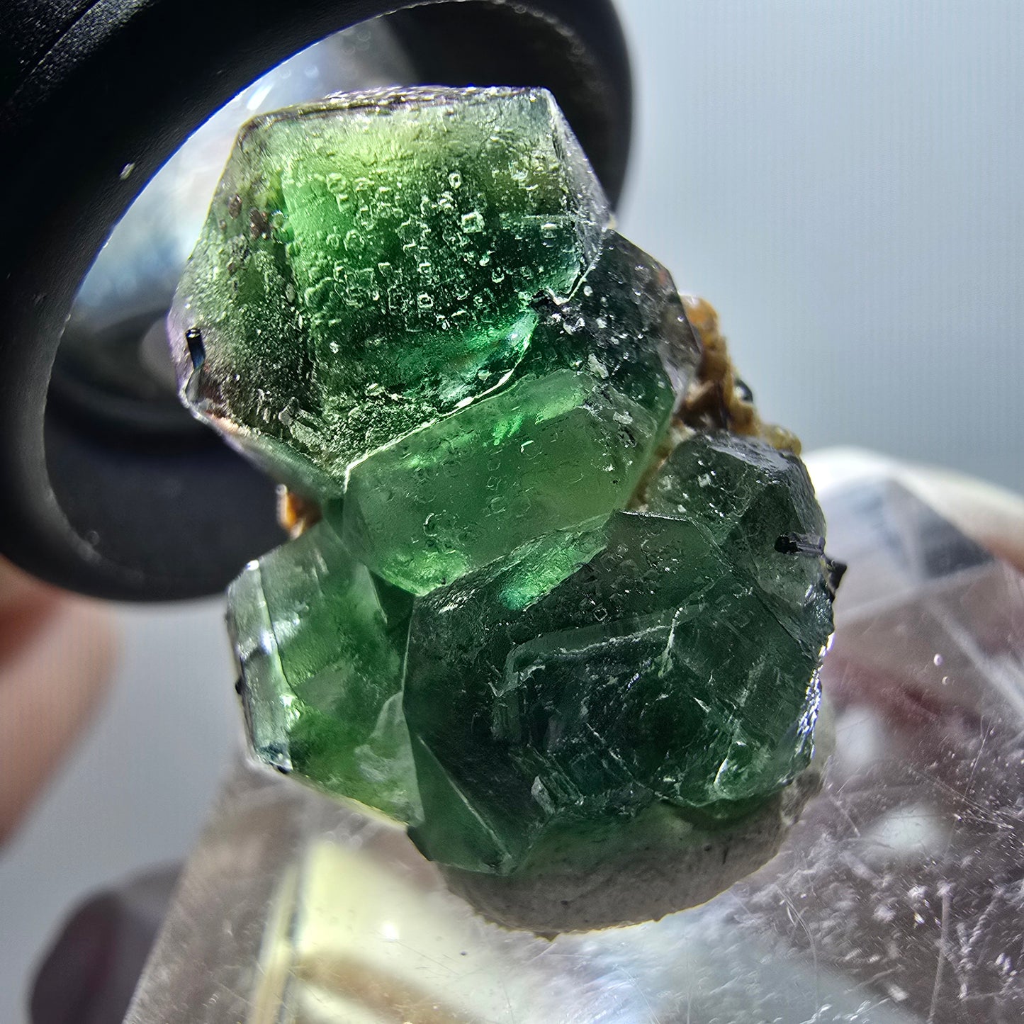 Phantom Fluorite, Schörl Tourmaline, Muscovite Stage Erongo, Namibia 22*18*10mm #12048 