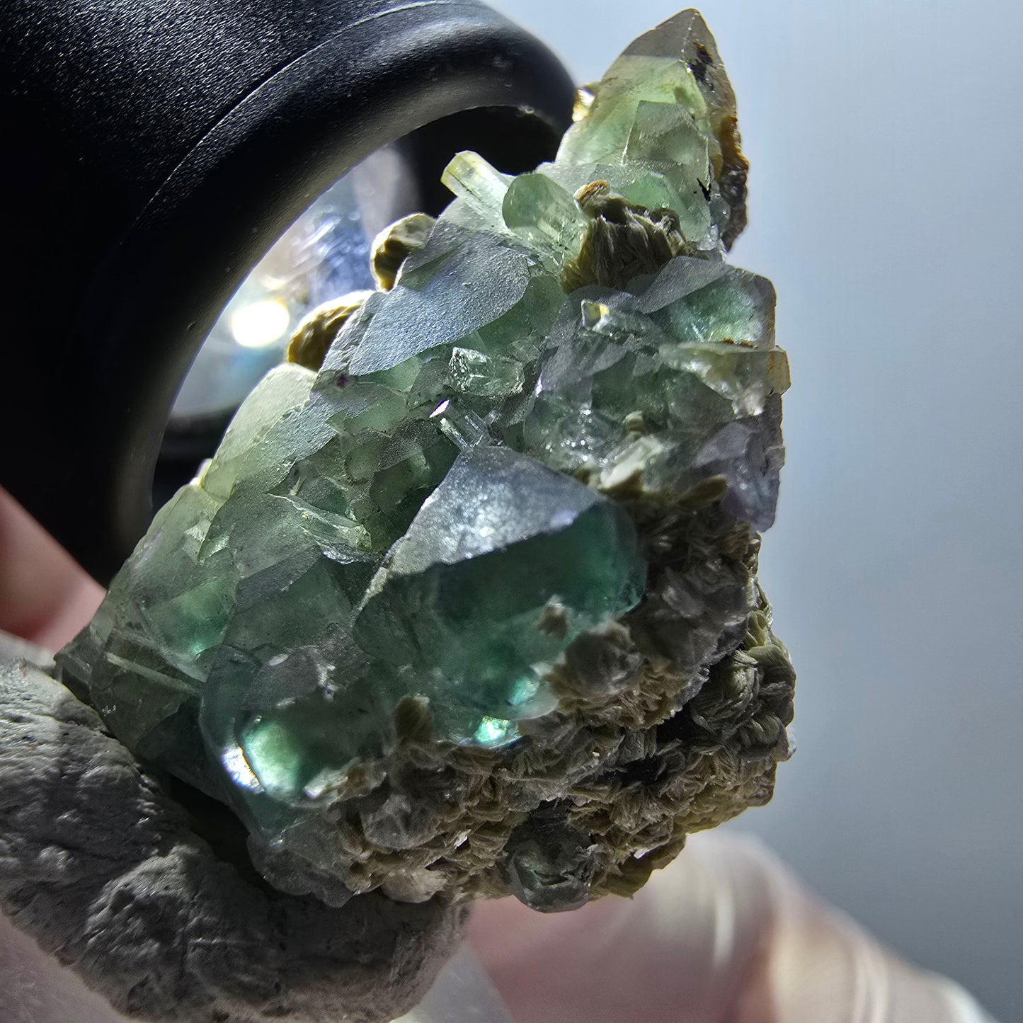 Phantom Fluorite, Aquamarine, Muscovite Stage Erongo, Namibia 33*23*14mm #12058 