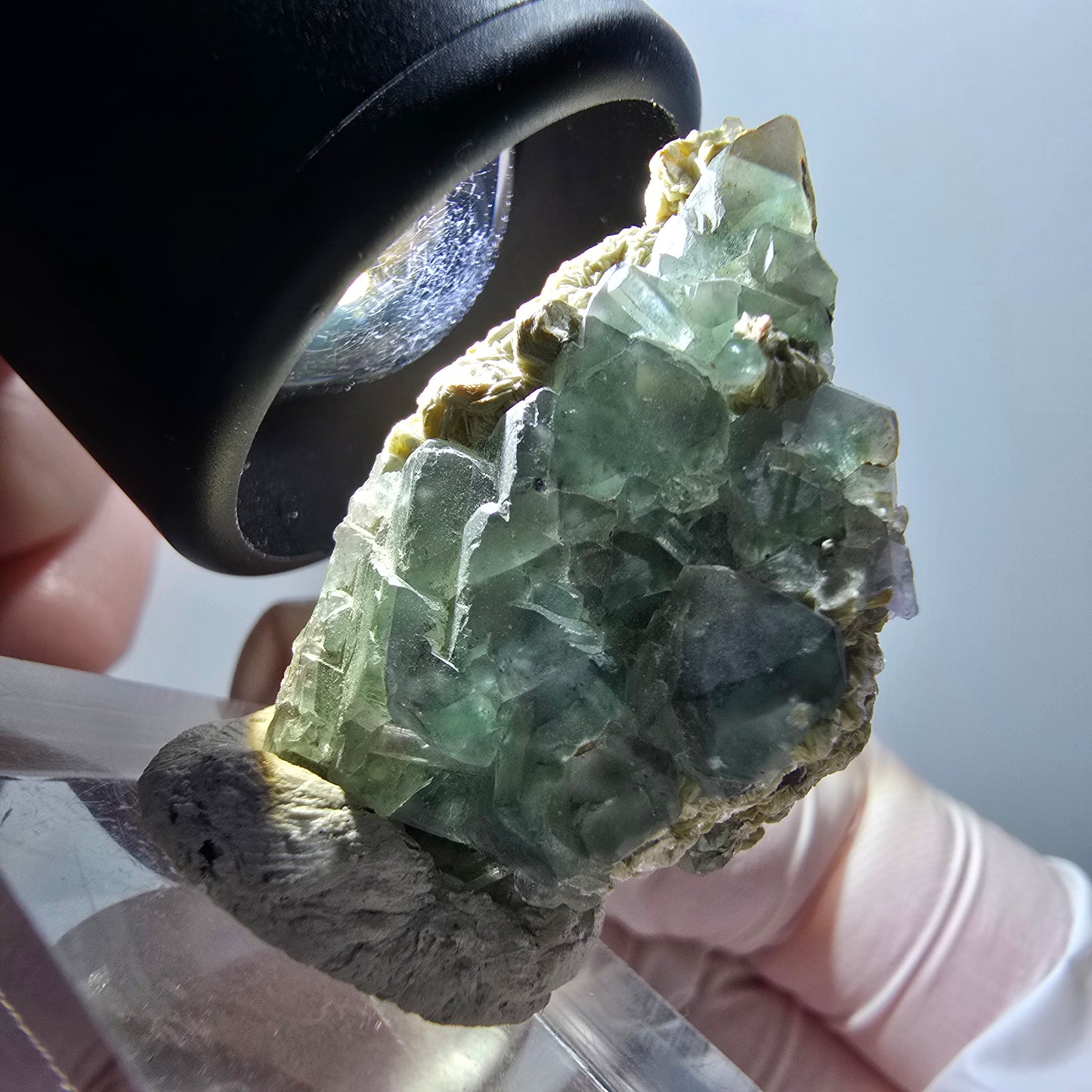 Phantom Fluorite, Aquamarine, Muscovite Stage Erongo, Namibia 33*23*14mm #12058 