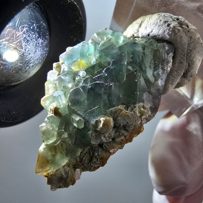 Phantom Fluorite, Aquamarine, Muscovite Stage Erongo, Namibia 33*23*14mm #12058 