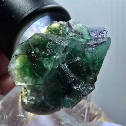 Fluorite fantôme, Tourmaline Schörl, Stade muscovite Erongo, Namibie 31*24*23mm #12061 