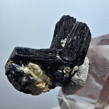 Schörl Tourmaline, Hyalite Opal Stage Erongo, Namibie 30*24*12mm #12068 
