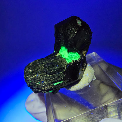 Schörl Tourmaline, Hyalite Opal Stage Erongo, Namibie 30*24*12mm #12068 