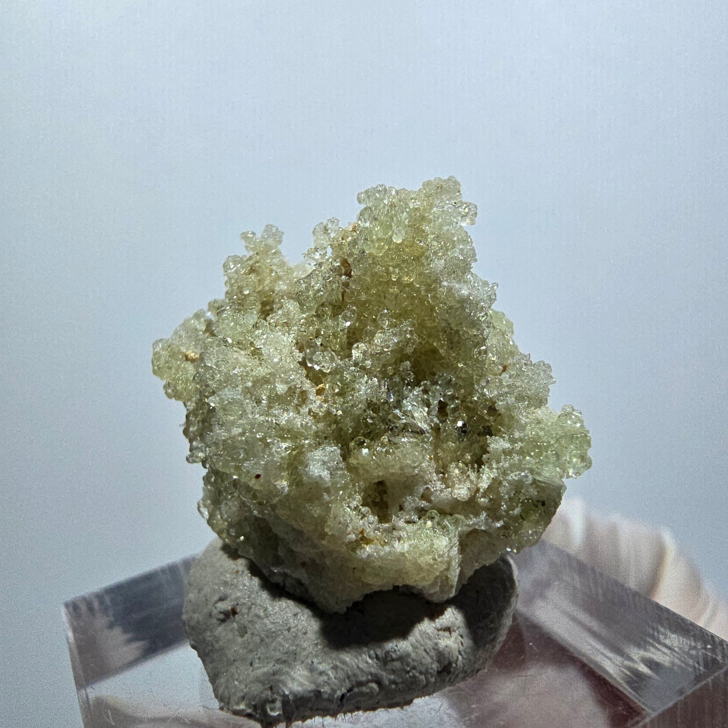Opale hyalite rare, spécimen d'orthose Erongo, Namibie 24*24*19mm #12081 