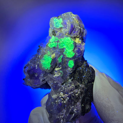 Phantom Fluorite, Schörl Tourmaline, Muscovite, Hyalite Erongo, Namibia 55*40*25mm #12111 