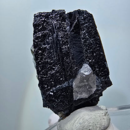 Bunte Phantom Fluorit, Schörl Turmalin, Muskovit, Hyalit Stufe Erongo, Namibia 45*29*24mm #12113