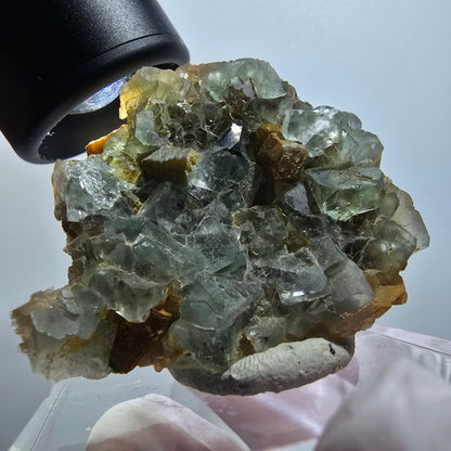 Seltene Phantom Fluorit, Muskovit Formation Erongo, Namibia 49*47*20mm #12115