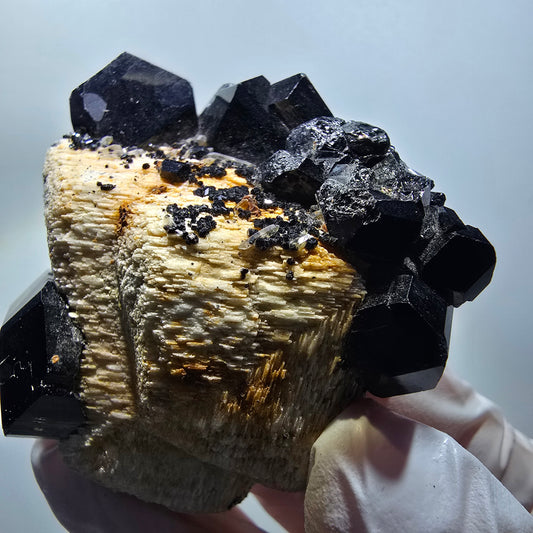 Seltene Schörl Turmalin, Orthoklas Stufe Erongo, Namibia 55*52*23mm #12129