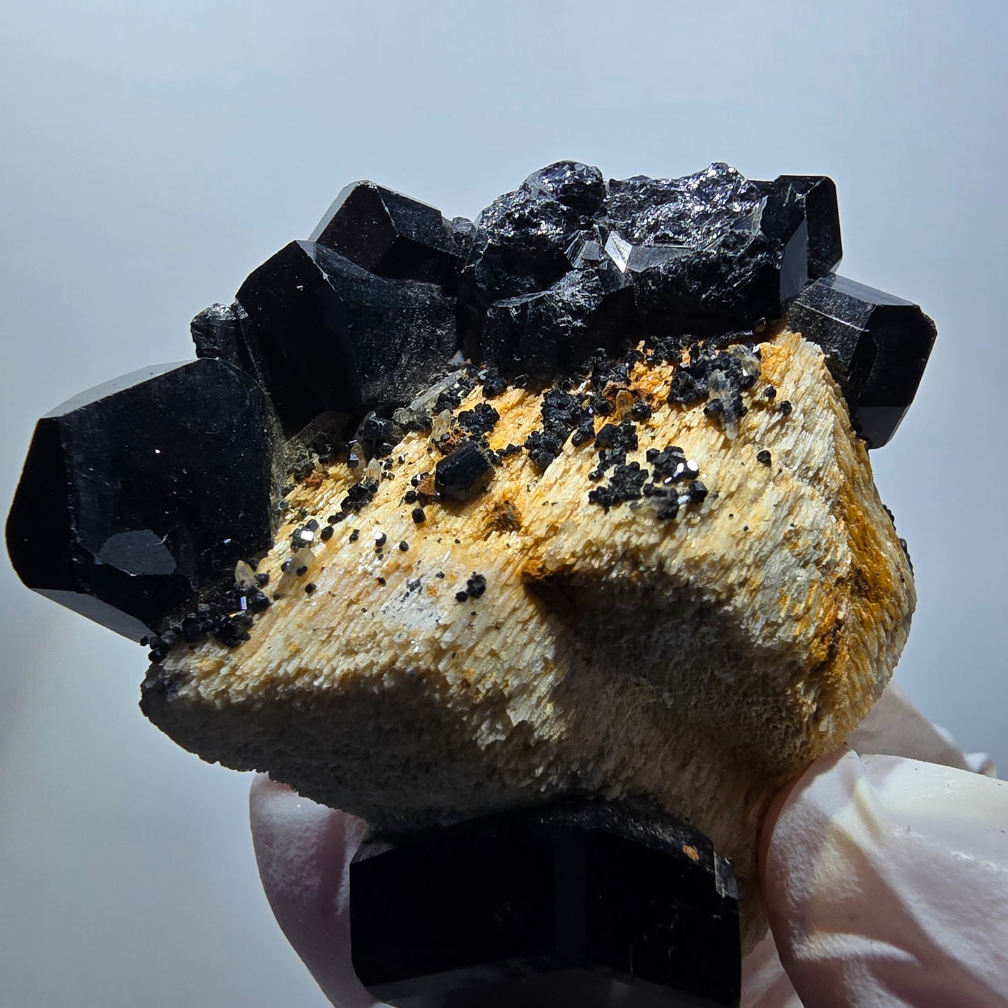 Seltene Schörl Turmalin, Orthoklas Stufe Erongo, Namibia 55*52*23mm #12129
