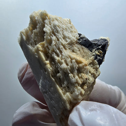 Rare Schorl Tourmaline, Orthoclase, Hyalite Opal Specimen Erongo, Namibia 46*35*25mm #12131