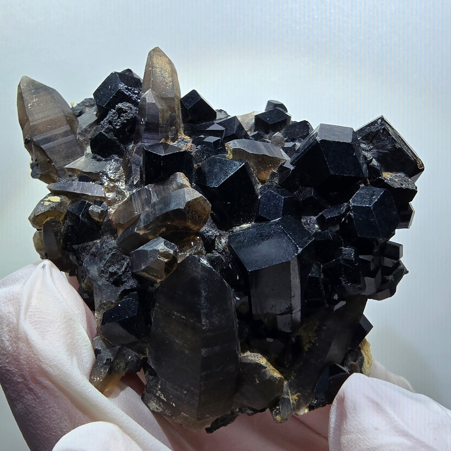 Seltene Schörl Turmalin, Rauchquarz, Orthoklas Stufe Erongo, Namibia 67*57*25mm #12135