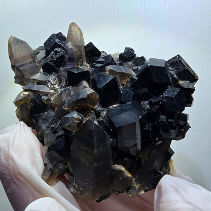 Seltene Schörl Turmalin, Rauchquarz, Orthoklas Stufe Erongo, Namibia 67*57*25mm #12135