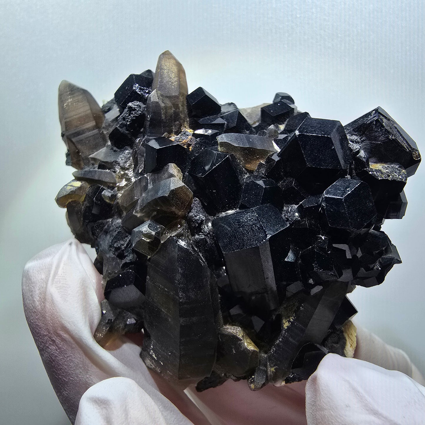 Seltene Schörl Turmalin, Rauchquarz, Orthoklas Stufe Erongo, Namibia 67*57*25mm #12135