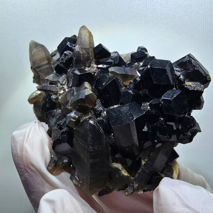 Seltene Schörl Turmalin, Rauchquarz, Orthoklas Stufe Erongo, Namibia 67*57*25mm #12135