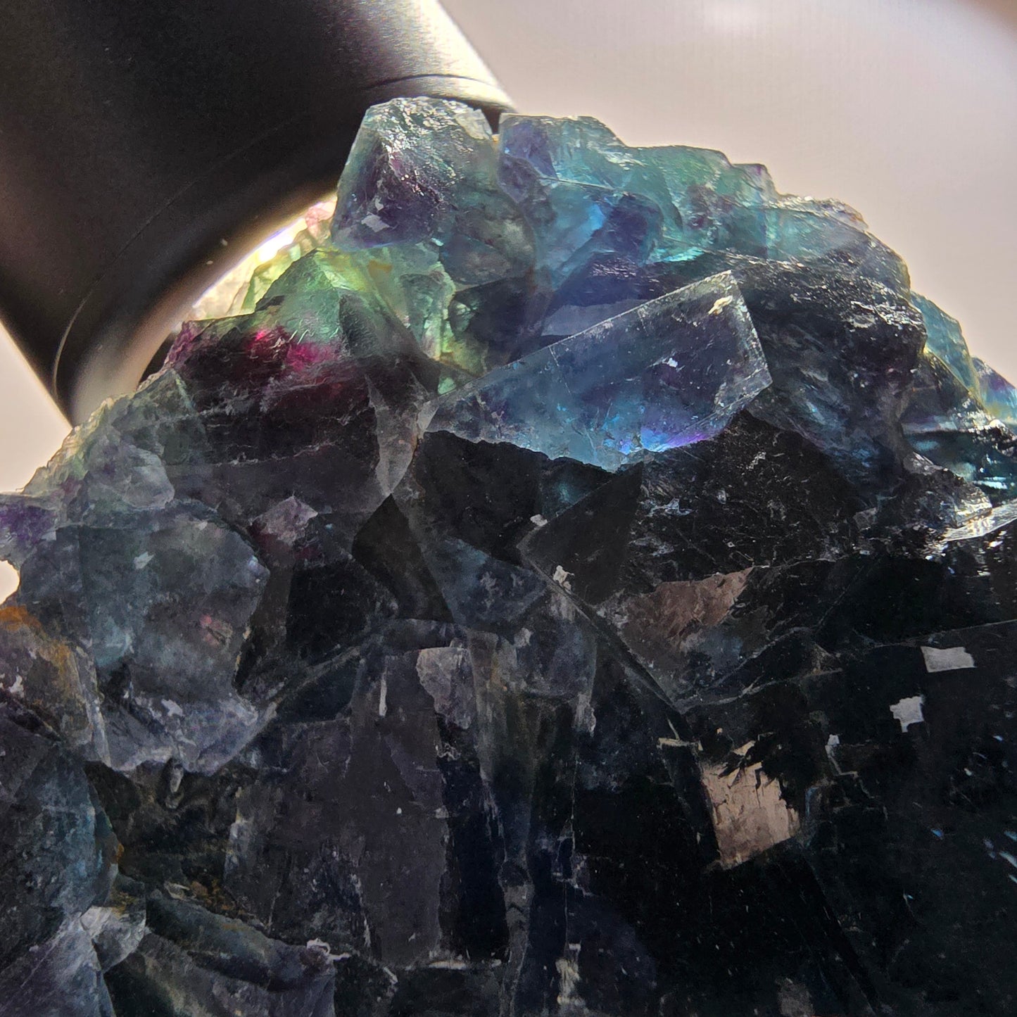 Phantom Fluorite Cube Specimen, blue Butterfly Pocket, Okorusu, Namibia 84*69*26mm 