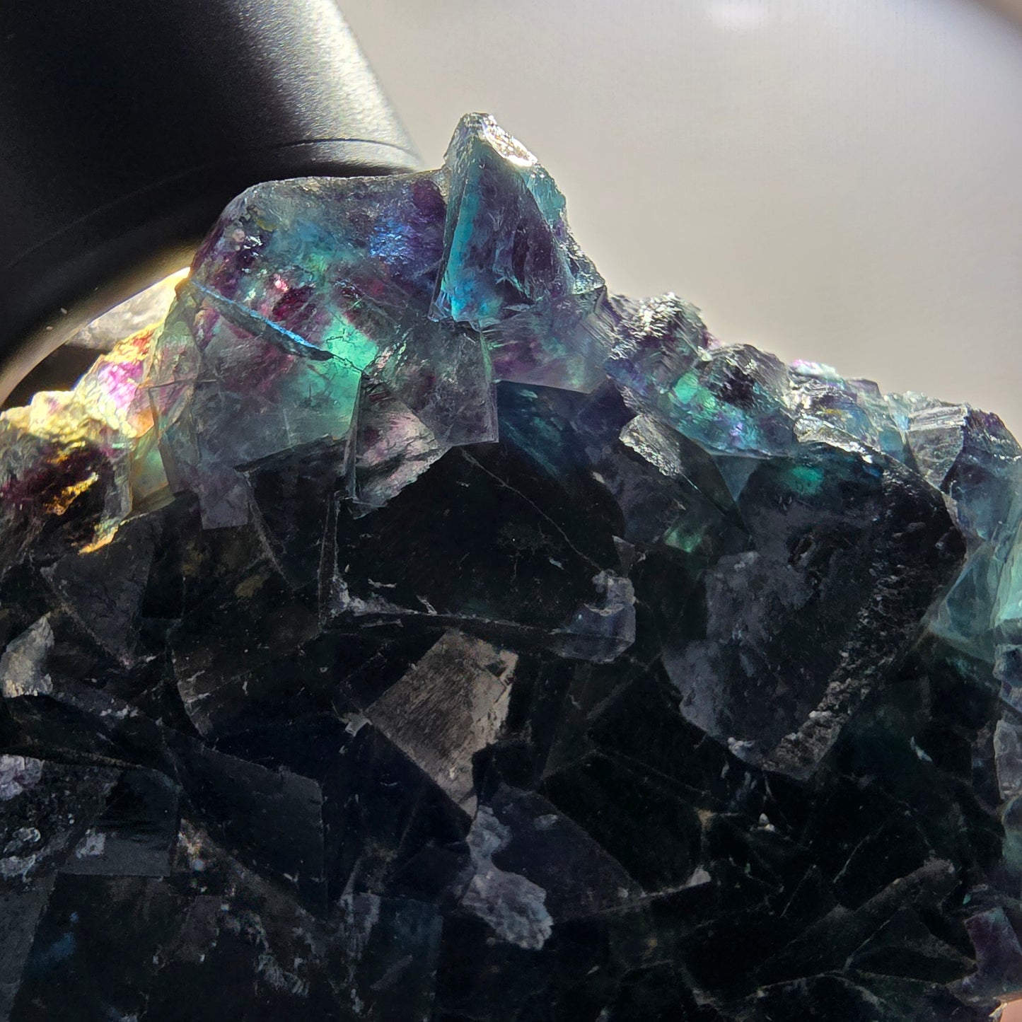 Phantom Fluorite Cube Specimen, blue Butterfly Pocket, Okorusu, Namibia 84*69*26mm 