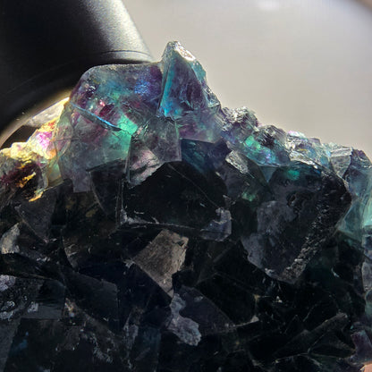 Phantom Fluorite Cube Specimen, blue Butterfly Pocket, Okorusu, Namibia 84*69*26mm 
