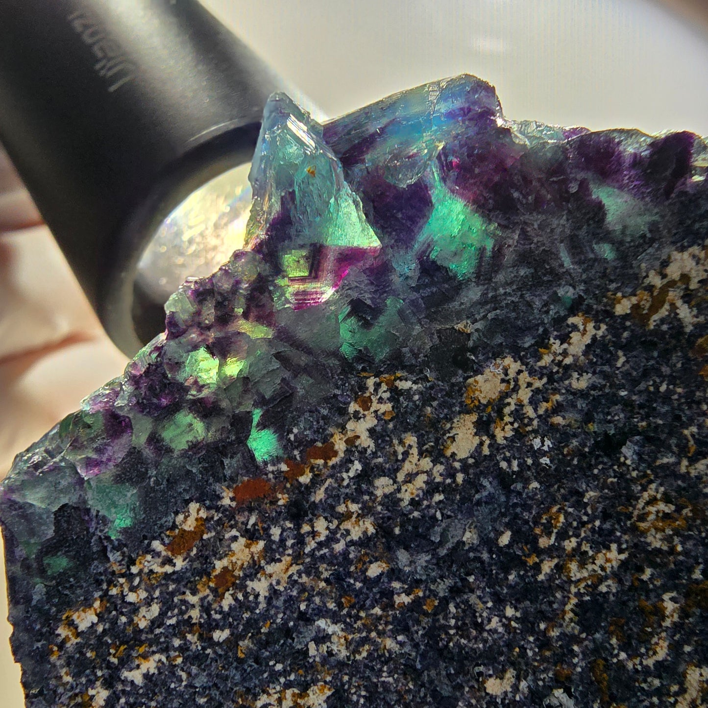 Phantom Fluorite Cube Specimen, blue Butterfly Pocket, Okorusu, Namibia 84*69*26mm 