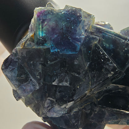 Phantom Fluorite Cube Specimen, blue Butterfly Pocket, Okorusu, Namibia 63*54*49mm 