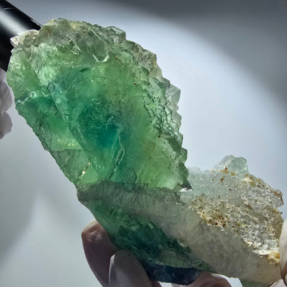 Large phantom fluorite, stepped, quartz specimen Omehane, Brandberg Area, Namibia 115*61*51mm #12170 
